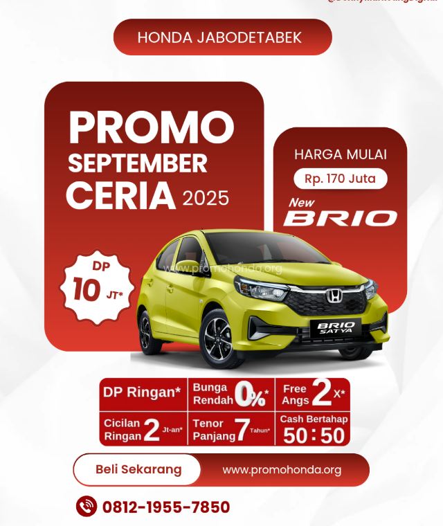 Promo Honda September Ceria