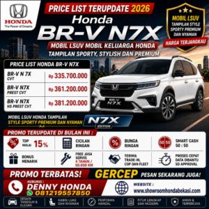 Harga Honda BR-V N7X 2026 | Mobil LSUV Stylish Sporty