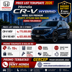 Harga Honda CR-V 2026 | Mobil SUV Premium Hybrid